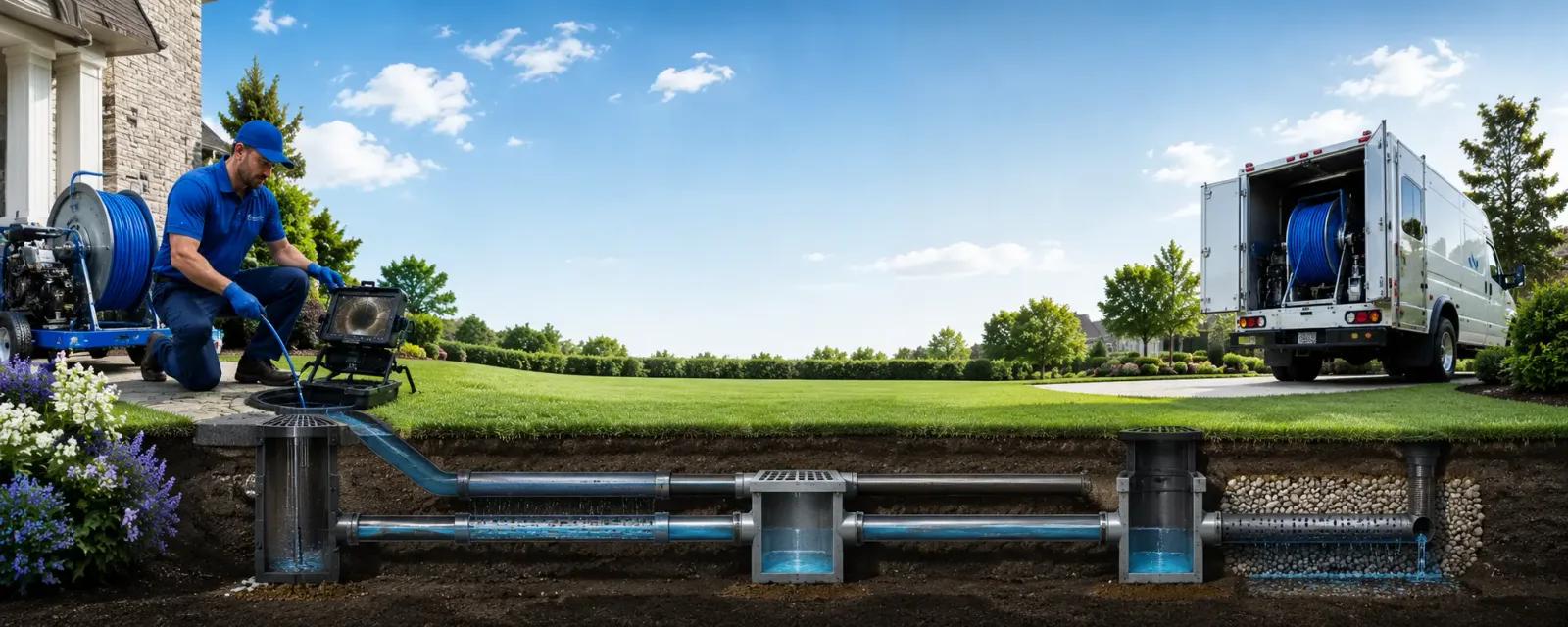 Outdoor drain cleaning information for Bergton, VA